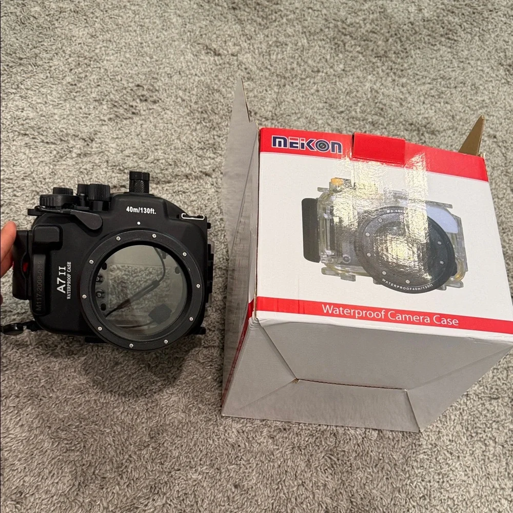 Black Underwater Camera Housing